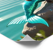 Cat Mermaid for Siamese cat lovers Poster (Hoek)