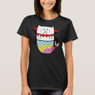 Cat mermaid Halloween Vampire Dracula T-shirt