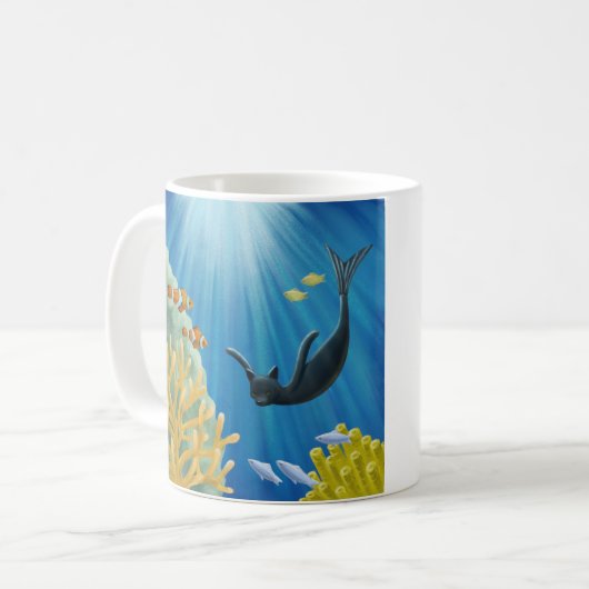 Cat Mermaid Koffiemok (Voorkant links)