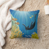 Cat Mermaid Kussen (Deken)