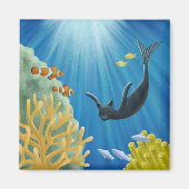 Cat Mermaid Magneet (Voorkant)
