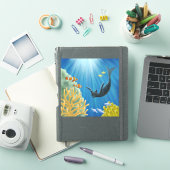 Cat Mermaid Sticker (iPad Cover)