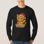 Cat Merry Christmas Winter Animals Cats Christmas T-shirt (Voorkant)