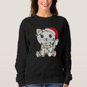 Cat Merry Christmas Winter Animals Cats Christmas  Trui (Voorkant)