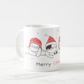 Cat Merry kerst Koffiemok (Voorkant links)