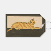 Cat Merry Xmas 1921 Cadeaulabel (Voorkant (Horizontaal))
