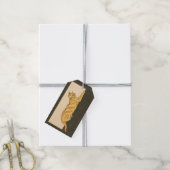 Cat Merry Xmas 1921 Cadeaulabel (Met Touw)