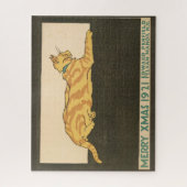 Cat Merry Xmas 1921 Legpuzzel (Verticaal)
