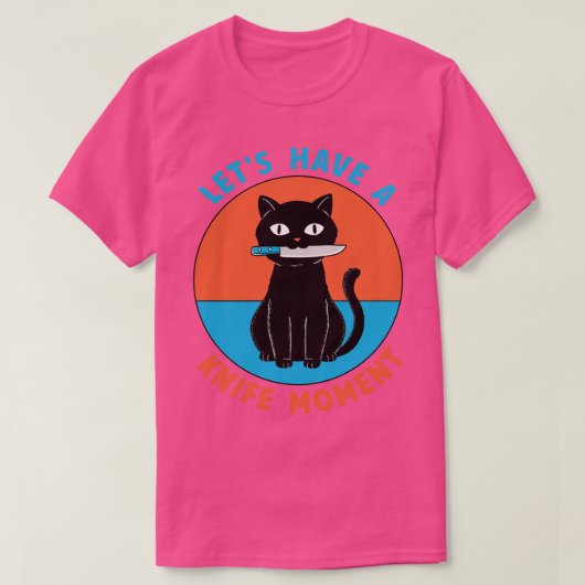 Cat mes-moment t-shirt (Design voorkant)