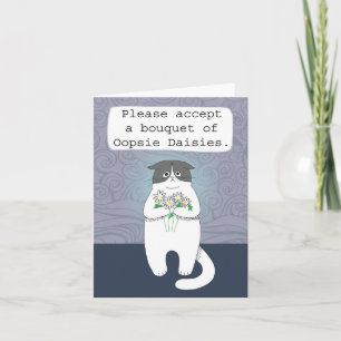 Cat Mess verontschuldigt zich voor ongeval Oopsie  Kaart