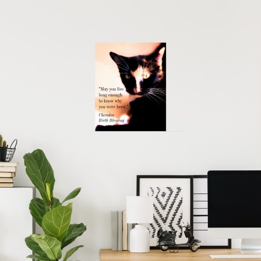 Cat Messenger Poster (Thuiskantoor)