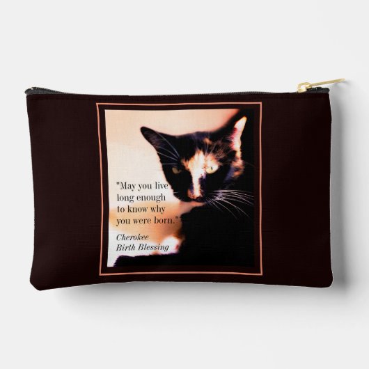 Cat Messenger Print Cut Naaizak Etui (Achterkant)