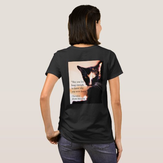 Cat Messenger T-shirt (Achterkant volledig)