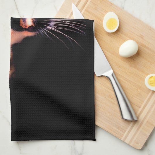 Cat Messenger Theedoek (Quarter Fold)