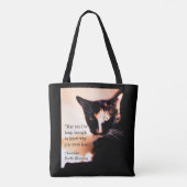 Cat Messenger Tote Bag (Achterkant)