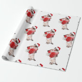 CAT MET CHRISTMAS GIFT CHRISTMAS GIFT WRAP CADEAUPAPIER (Uitgerold)