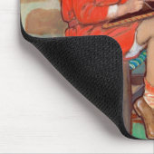 Cat met een meisje, Jessie Willcox Smith Muismat (Hoek)