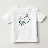 CAT MET FACE MASK COTTON TODDLER T-Shirt (Voorkant)