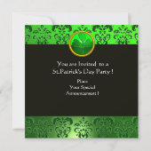 CAT MET GROENE IRISH BEER ST PATRICK'S DAY PARTY KAART (Achterkant)