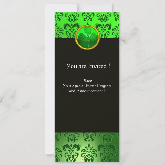 CAT MET GROENE IRISH BEER ST PATRICK'S DAY PARTY KAART (Achterkant)