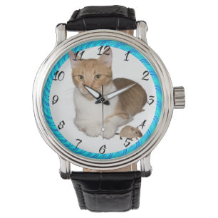 CAT MET MUIS HORLOGE