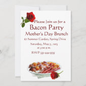 CAT MET ROSES BACON BRUNCH PARTIJ KAART (Achterkant)