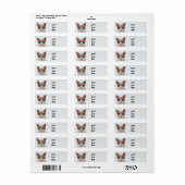 CAT MET SUNGLASSEN LABELS VAN DE TERUGDRUK VAN HET (Full Sheet)