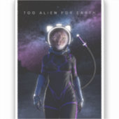 Cat Miaw - Pet Astronaut Sticker (Voorkant)