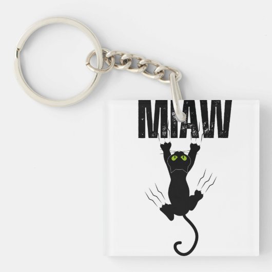 Cat miaw sleutelhanger (voorkant)