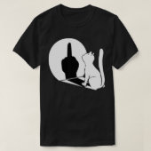 Cat Middle Finger Cat Statement Funny Middle Finge T-shirt (Design voorkant)