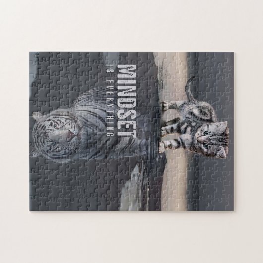 Cat Mindset is alles Legpuzzel (Horizontaal)