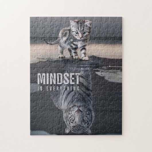 Cat Mindset is alles Legpuzzel (Verticaal)