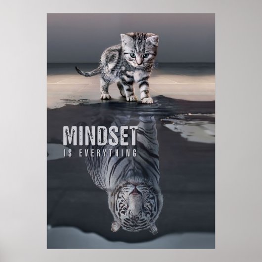 Cat Mindset is alles Poster (Voorkant)