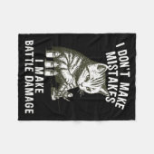 Cat Miniature Painter Battle Damage Funny Miniatur Fleece Deken (Voorkant (Horizontaal))