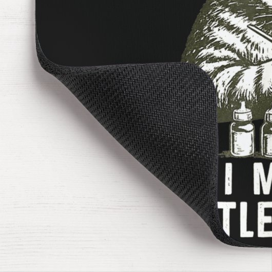 Cat Miniature Painter Battle Damage Funny Miniatur Muismat (Hoek)