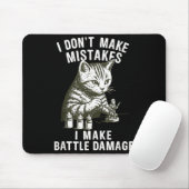 Cat Miniature Painter Battle Damage Funny Miniatur Muismat (Met muis)