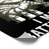 Cat Miniature Painter Battle Damage Funny Miniatur Poster (Hoek)