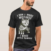Cat Miniature Painter Battle Damage Funny Miniatur T-shirt (Voorkant)