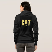 CAT Minimalistische Typografie Hoodie (Achterkant volledig)