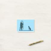 Cat Mirror Lion Reflection Confidentie Motivatie Post-it® Notes (Op bureau)