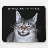 Cat "Missing Mouse" Mousepad Muismat (Voorkant)