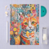 Cat Mixed Mixed Paper Collage Tissue Paper Tissuepapier (Craft)