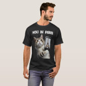 Cat Mixi in Parijs gay paree selfies tabby T-shirt (Voorkant volledig)