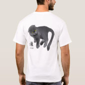 Cat Miyabi 雅 T-shirt (Achterkant)