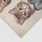 Cat Mode Duo: Decoupage Verrukking met Stijlvol Tissuepapier (Detail)