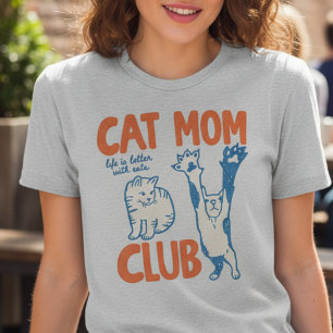 Cat Moeder Club Leven is Beter met Katten Mooie Ki Trui