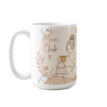 Cat Moeder Club Potlood Kunst Latte Mok