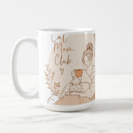 Cat Moeder Club Potlood Kunst Latte Mok