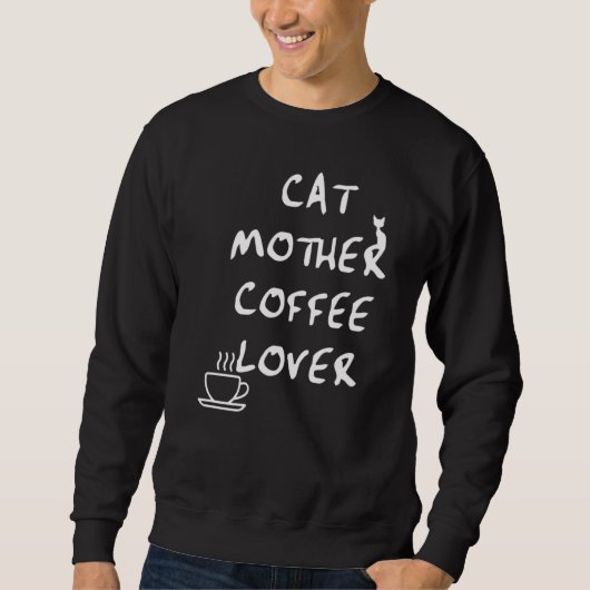 Cat Moeder Coffee Trui (Voorkant)