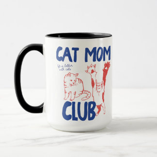 Cat Moeder mok, Kat Mama , Comfort Colors Mok